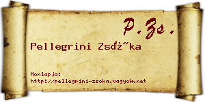 Pellegrini Zsóka névjegykártya